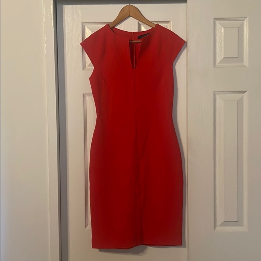 Zara red dress size USA S